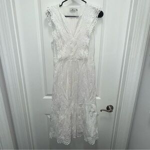 Vineyard Vines White Eyelet Lace Seashell Dress